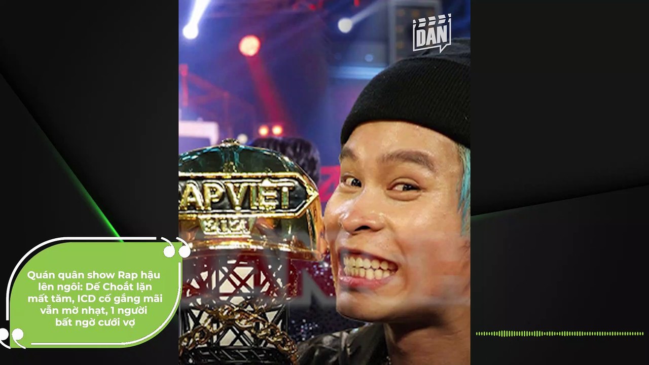 Quán quân show Rap hậu lên ngôi: Dế Choắt lặn mất tăm, ICD cố gắng mãi vẫn mờ nhạt, 1 người bất ngờ cưới vợ | Điện Ảnh Net