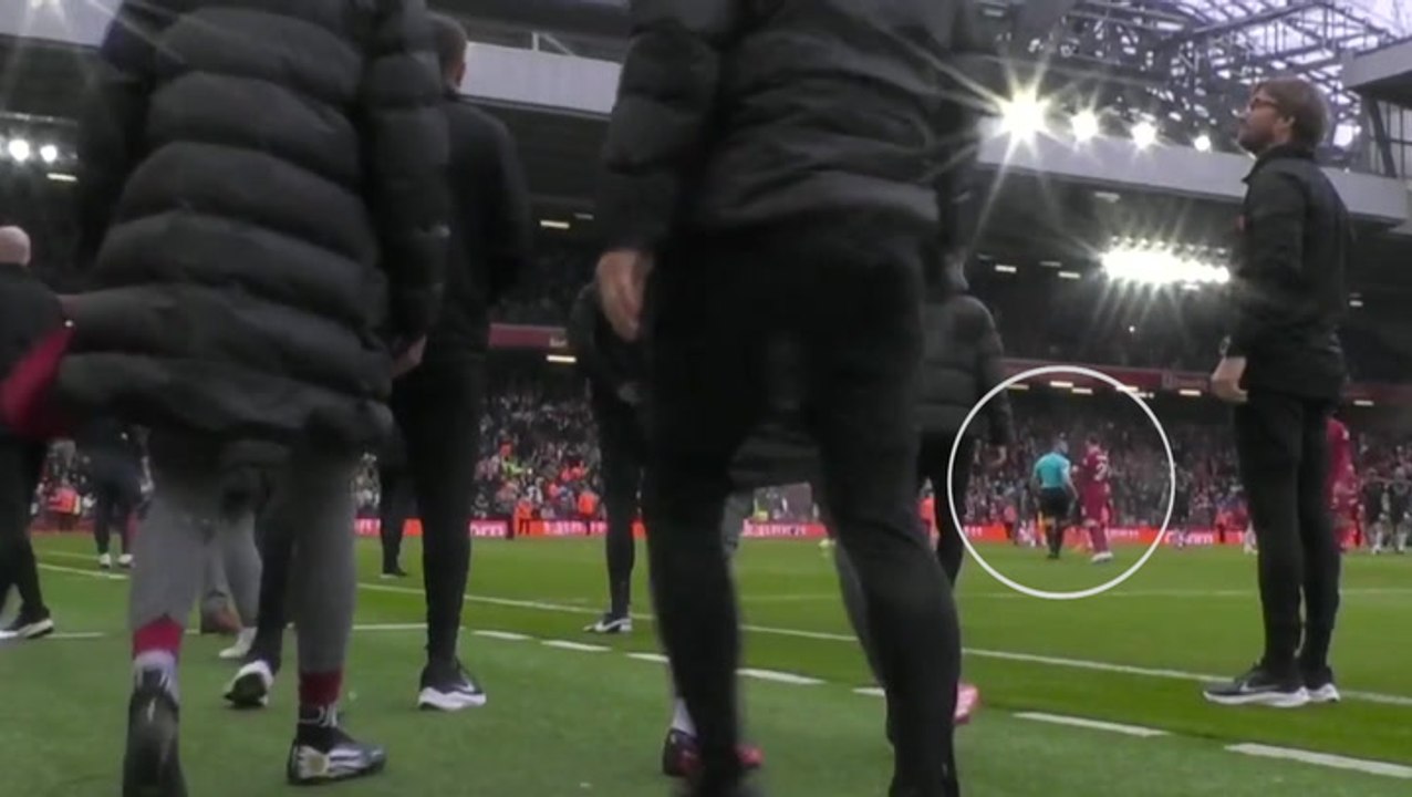 Linesman ‘elbows’ Liverpool’s Andy Robertson in the face