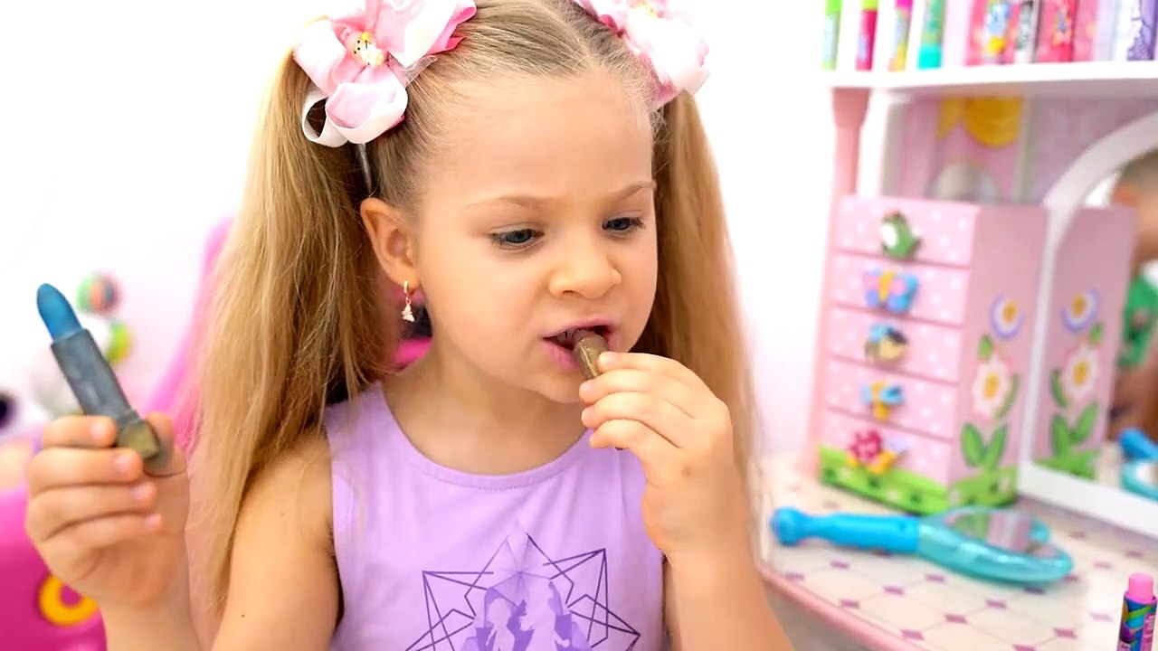 Diana and Roma staged a chocolate challenge