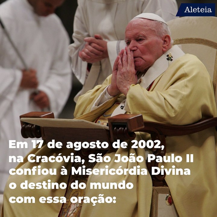 Oração de João Paulo II à Divina Misericórdia