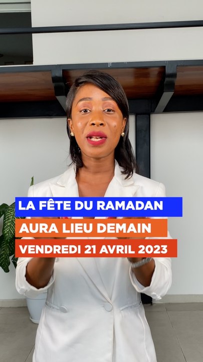 La fête du Ramadan aura lieu demain vendredi 23 Avril 2023 #shorts