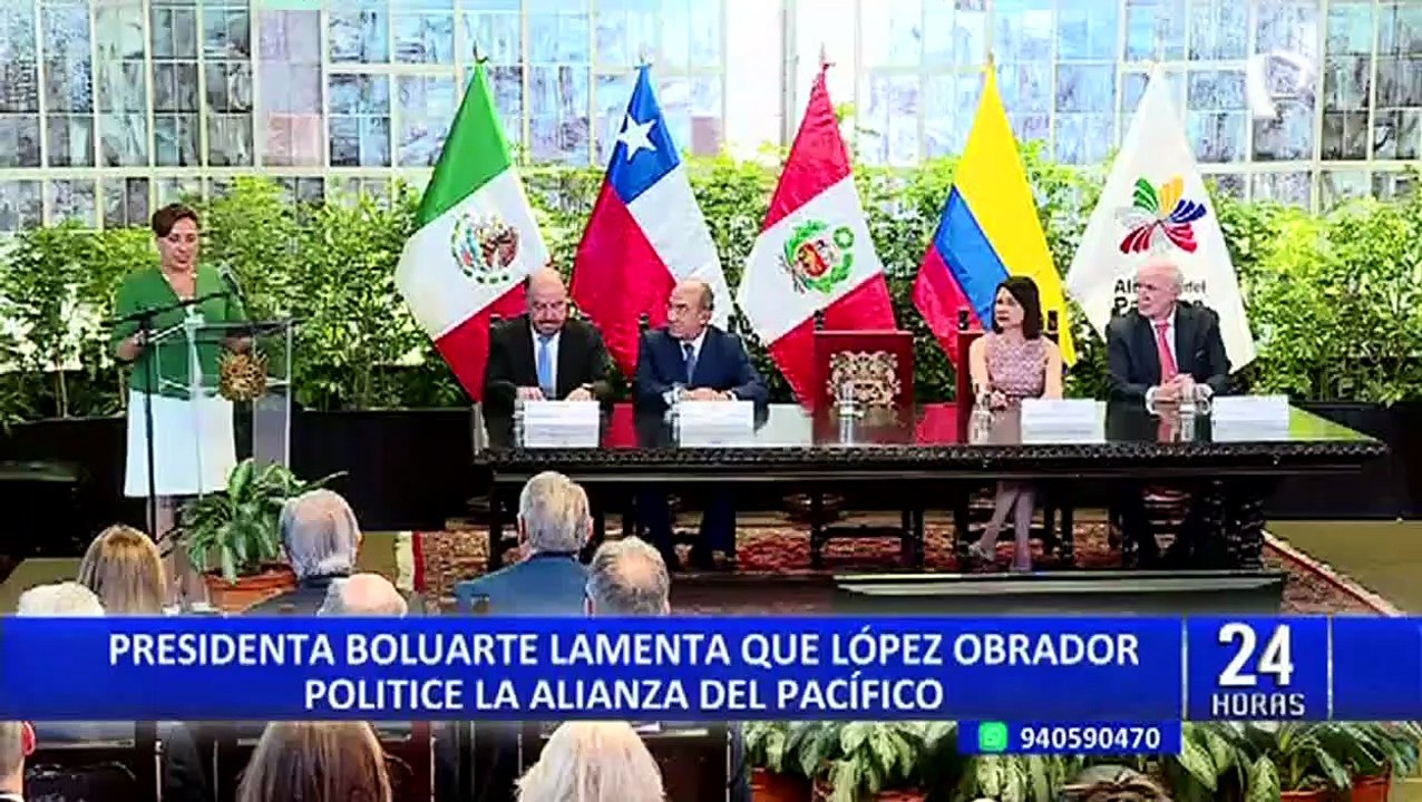 Presidenta Dina Boluarte lamenta que López Obrador politice la Alianza del Pacífico