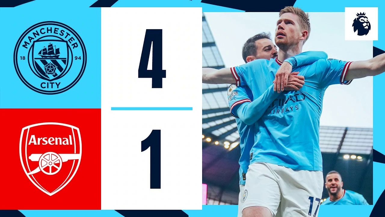 Man City Dominates Arsenal 4-1 | Extended Match Highlights ⚽