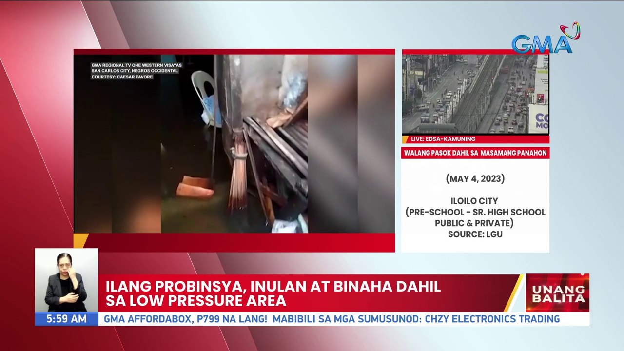 Ilang probinsya, inulan at binaha dahil sa low pressure area | UB