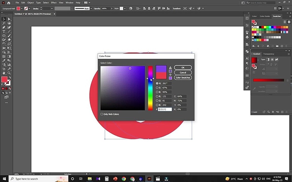 Creating Impossible Circles in Adobe Illustrator | Adobe Illustrator| Beginner Illustrator tutorial.