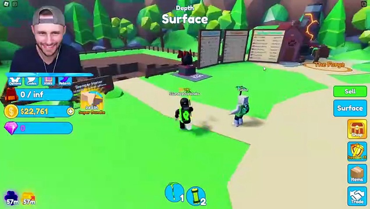 SSUNDEE Mining 583,192,647 Blocks in Roblox