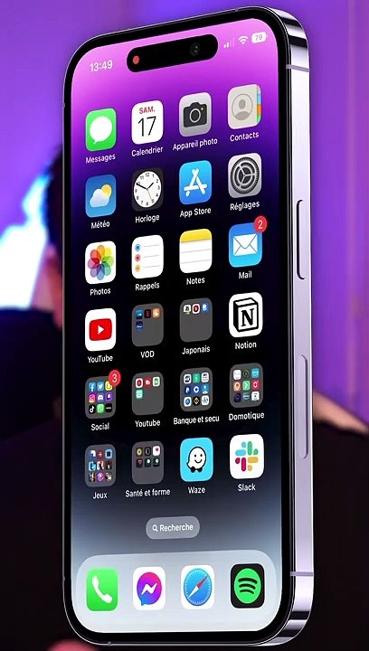 iOS 16: Personnaliser fond ecran flou