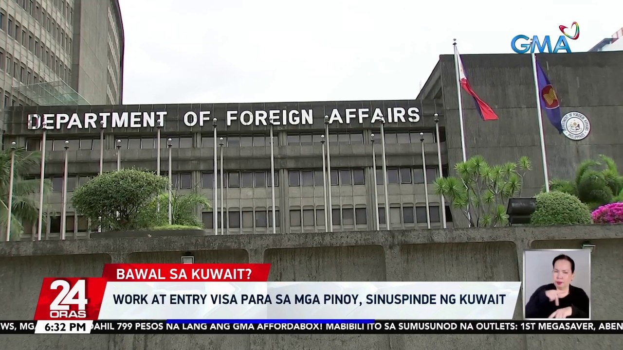 Work at entry visa para sa mga Pinoy, sinuspinde ng Kuwait | 24 Oras