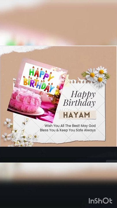 Happy birthday to Hayam /Birthday  Whatsapp status