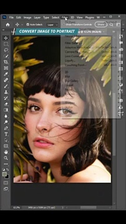 Convert Image to Portrait easy tutorial
