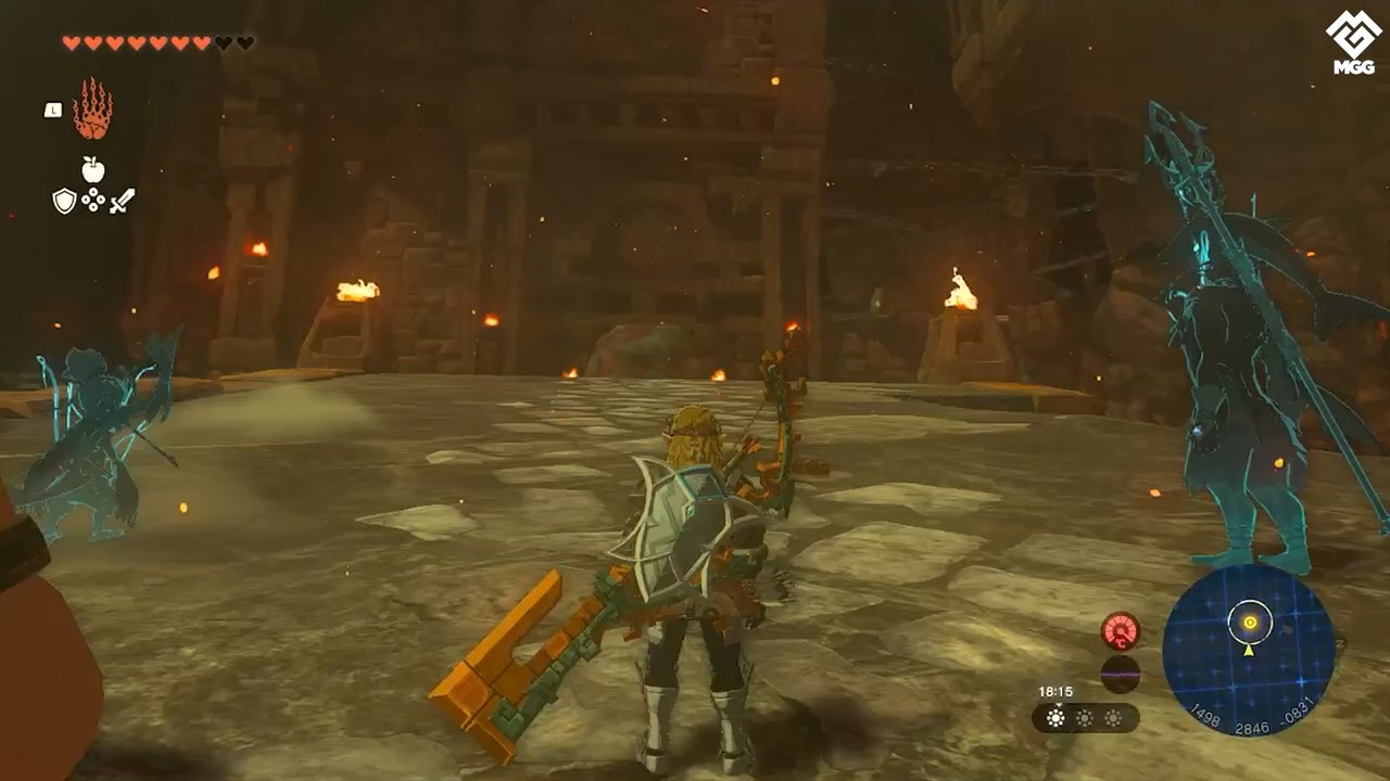Soluce Temple du Feu Zelda TotK - 1er verrou, Rez-de-chaussée