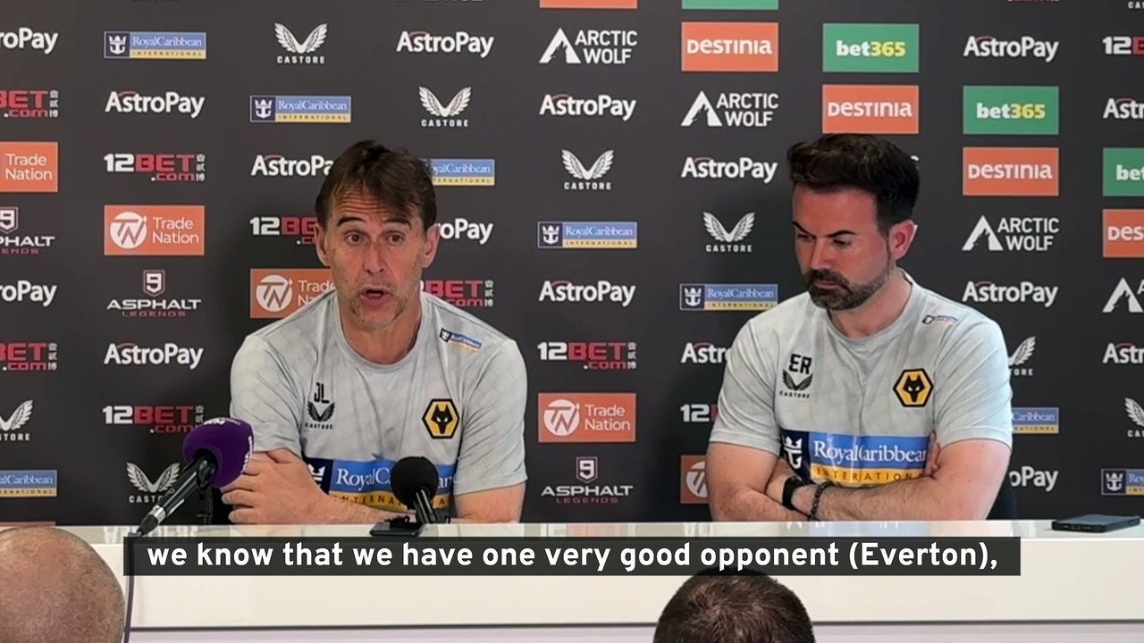 Julen Lopetegui looks ahead to Premier League clash with Everton at Molineux