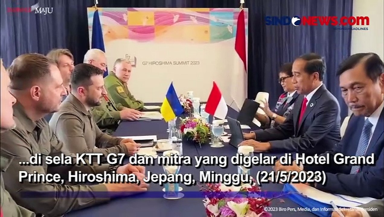 Bertemu  Zelenskyy, Presiden Jokowi: Indonesia Terus Dukung Perdamaian di Ukraina