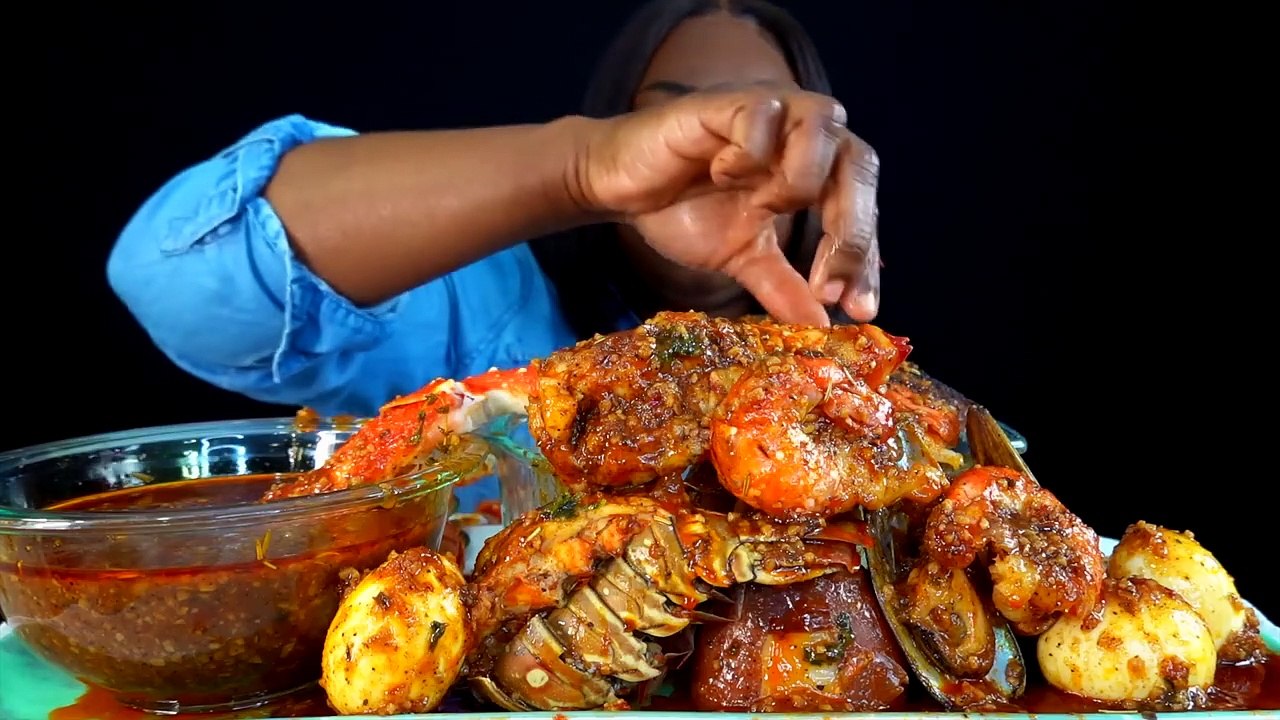 KING CRAB SEAFOOD BOIL MUKBANG - DESHELLED - SEAFOOD BOIL MUKBANG - Seafood - Mukbang