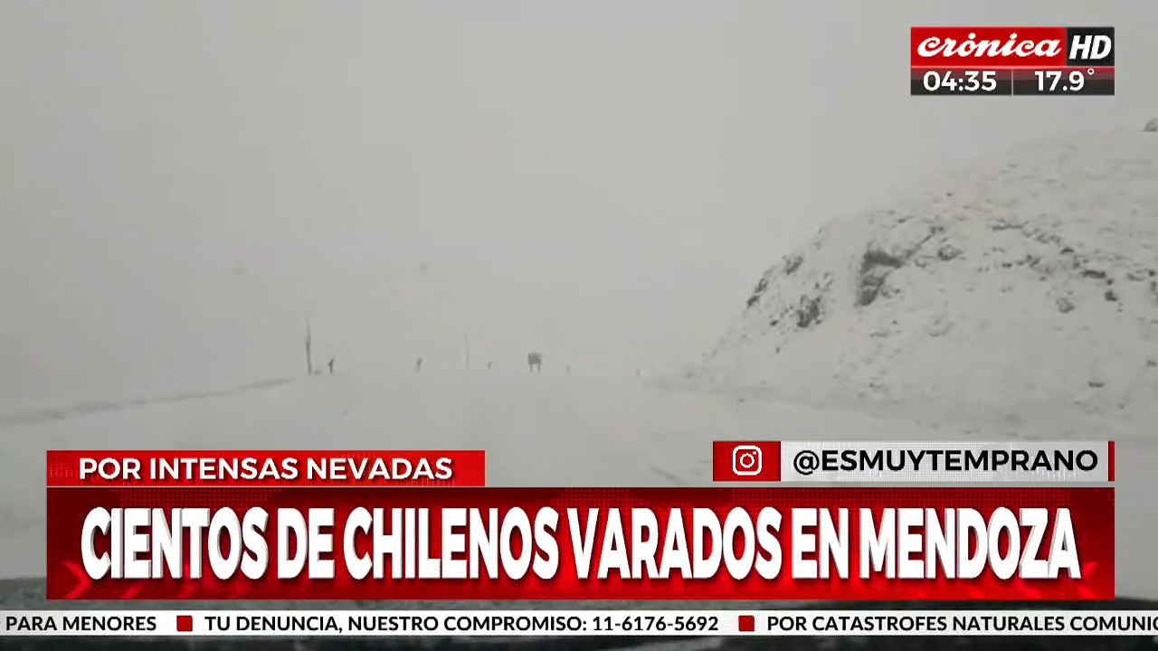 Cientos de chilenos quedaron vrados en Mendoza