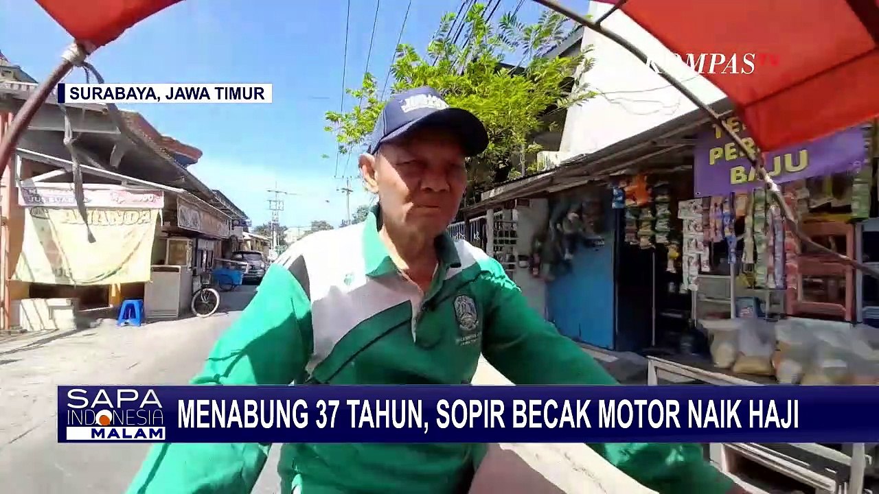 37 Tahun Nabung, Kakek Sopir Becak di Surabaya Akhirnya Naik Haji