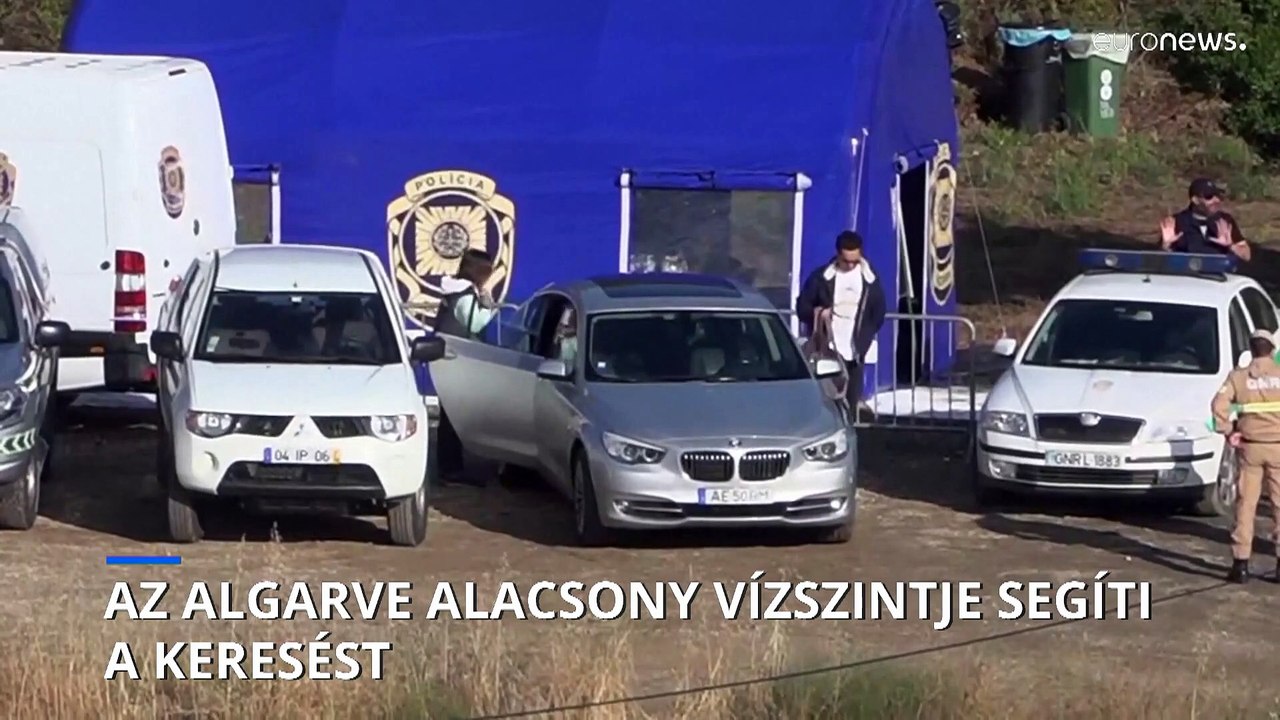 Az aszály miatt alacsony a víztározó szintje, ahol Maddie-t keresik