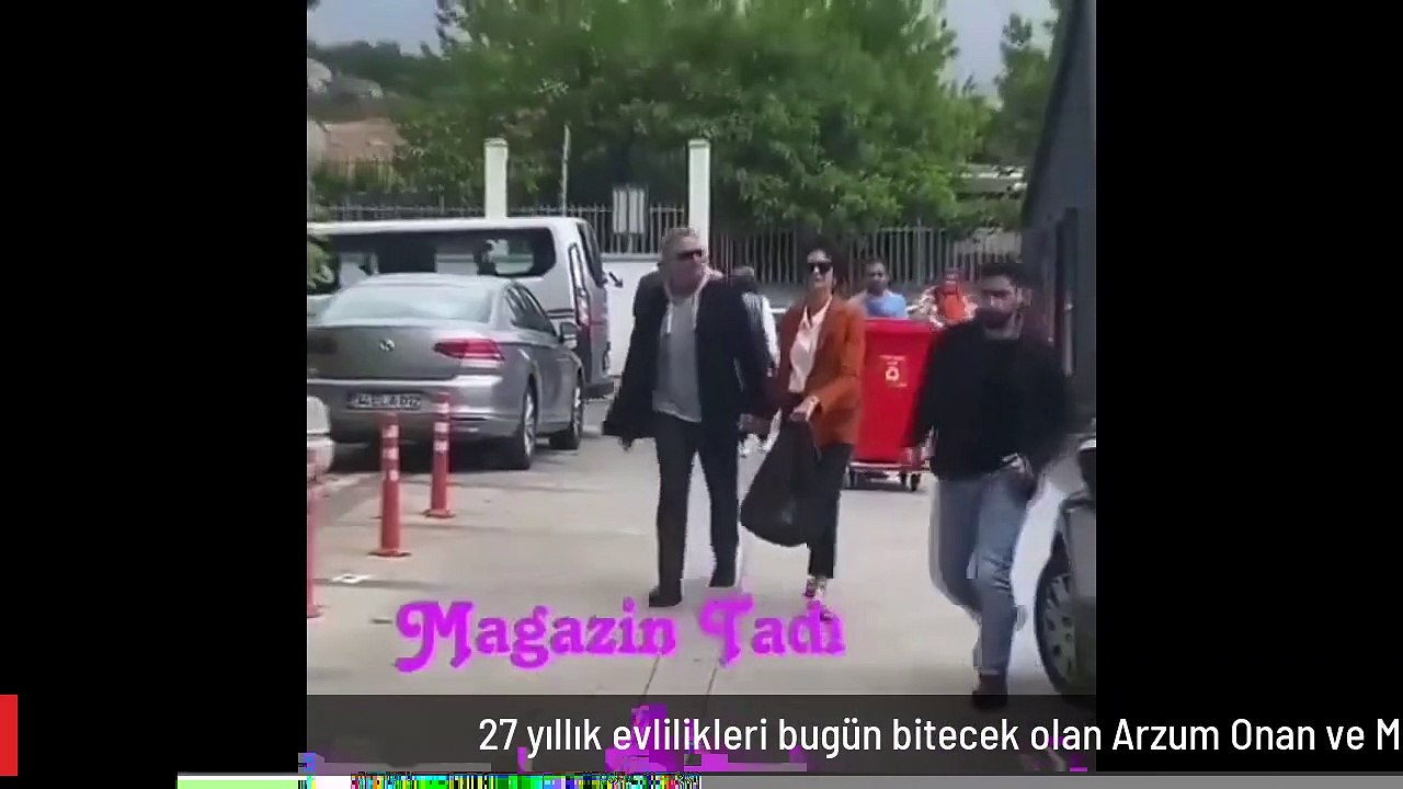 27 yıllık evlilikleri bugün bitecek olan Arzum Onan ve Mehmet Aslantuğ, adliyeye el ele geldi