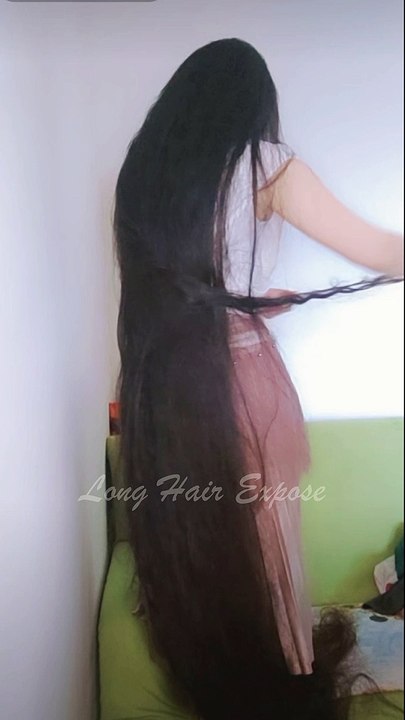 Long Hair Brushing