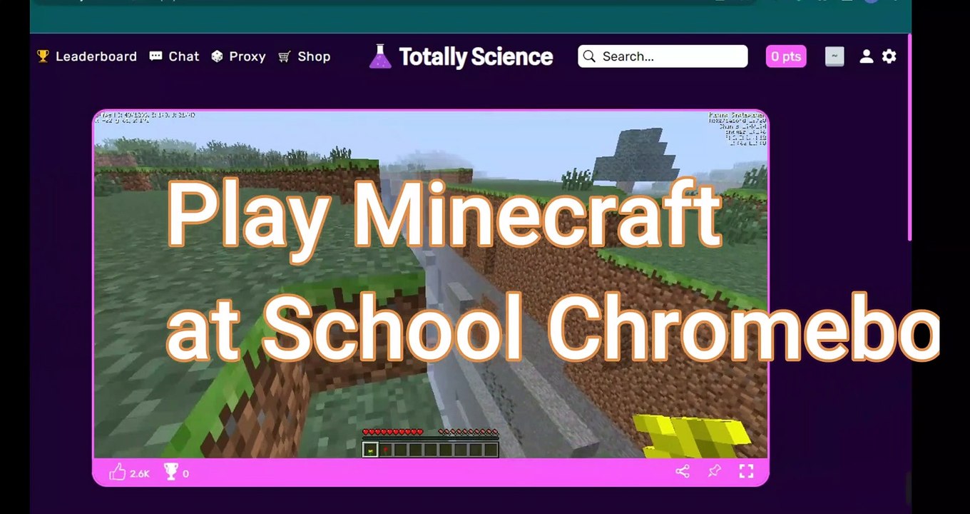 How to Play MINECRAFT UNBLOCKED at School/On a Chromebook! (Online, No Download!)