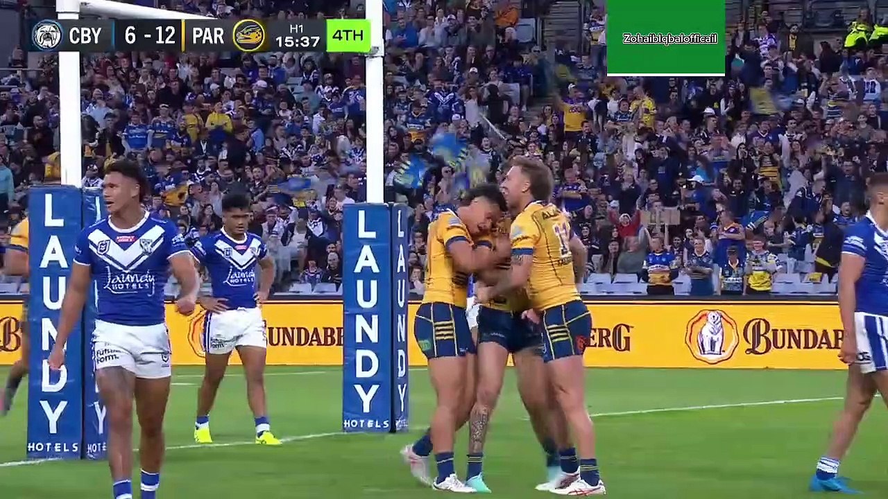NRL 2023 Canterbury Bankstown Bulldogs v Parramatta Eels Highlights 12 June 2023