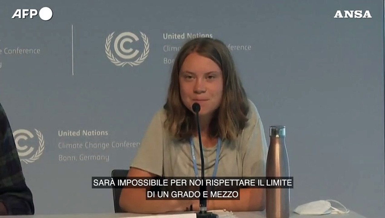 Greta Thunberg: "Prioritario eliminare i combustibili fossili"
