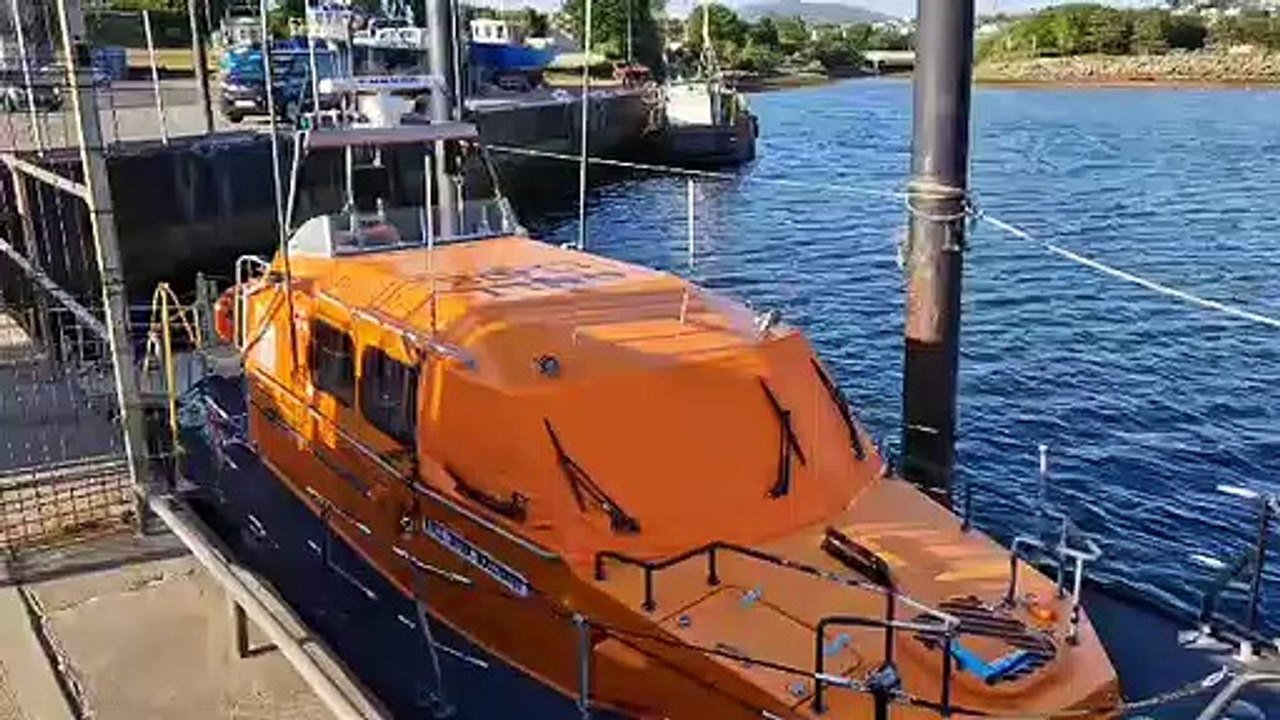 Lough Swilly RNLI lifeboat at Buncrana Pier