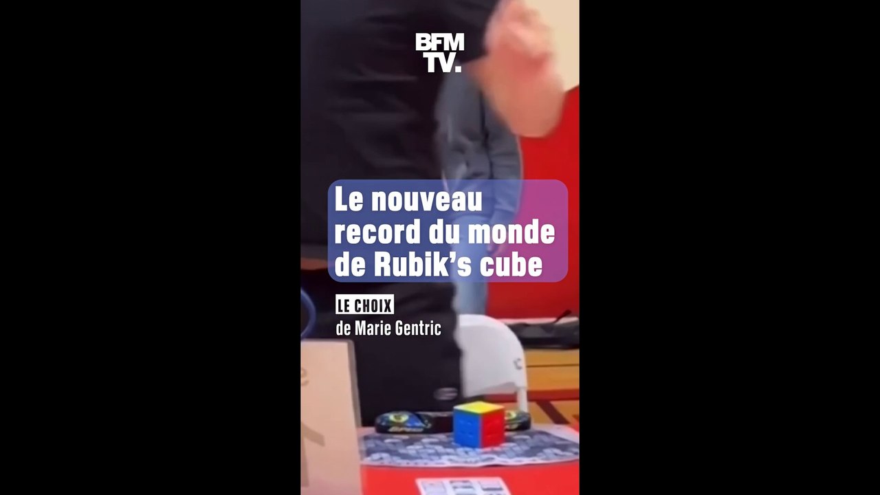 À peine 3 secondes: l'incroyable nouveau record pour résoudre un Rubik's Cube