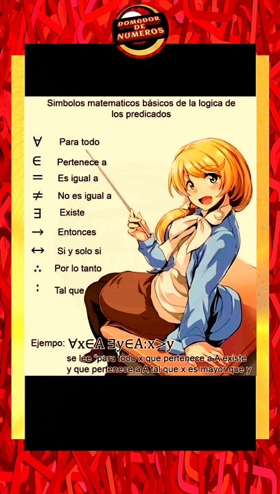 SÍMBOLOS matemáticos en la lógica de predicados. Mathematical SYMBOLS in the logic of predicates.