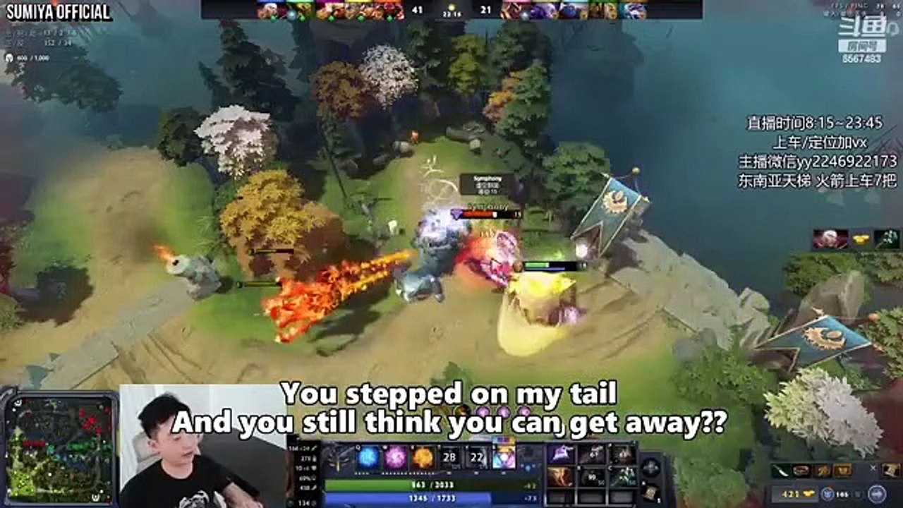 Double Rampage Boomerang Man | Sumiya Invoker Stream Moment 3733