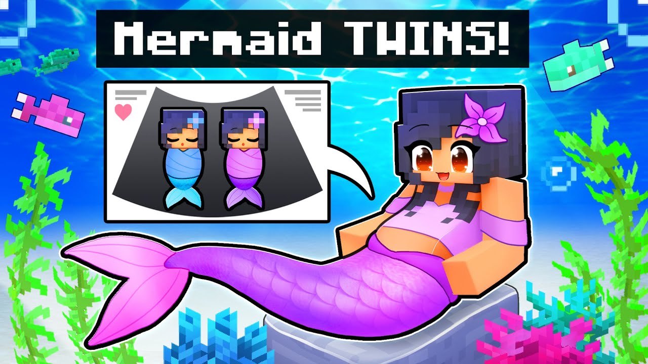 I'm PREGNANT with TWIN MERMAIDS In Minecraft!