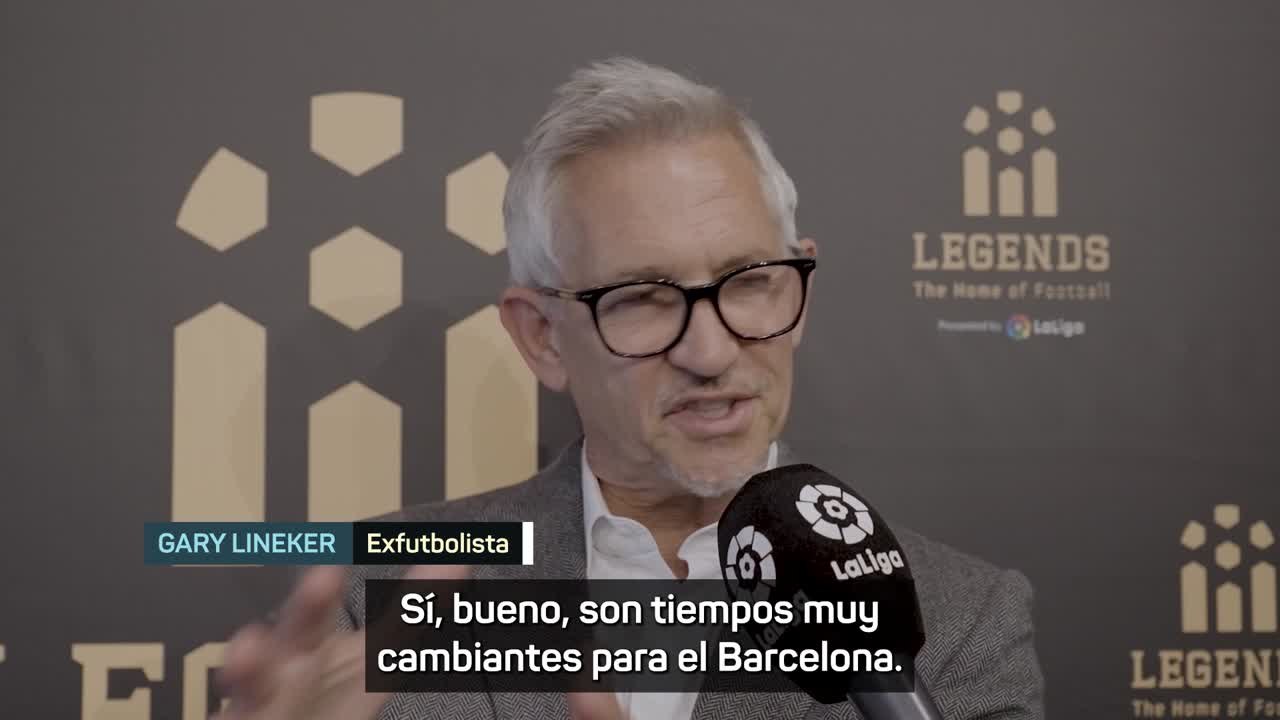 Gary Lineker: "Son tiempos muy cambiantes para el Barcelona"