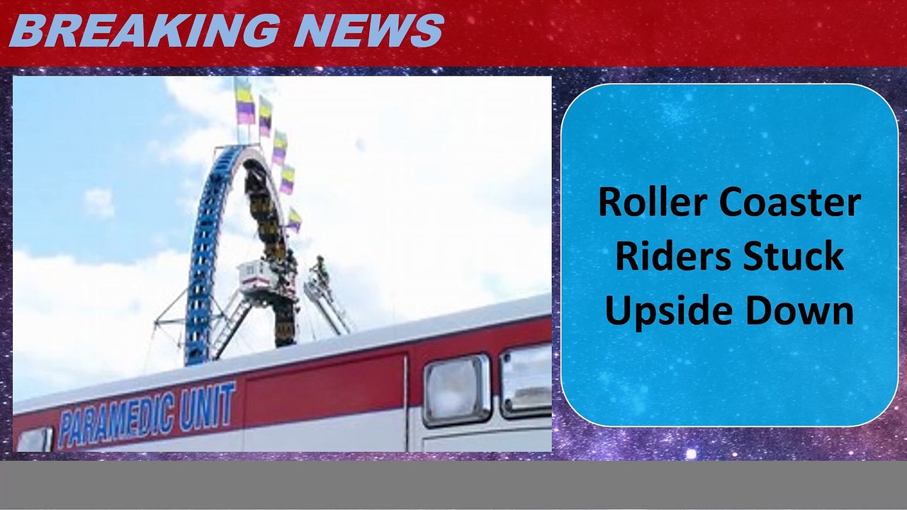 Roller Coaster Riders Stuck Upside Down
