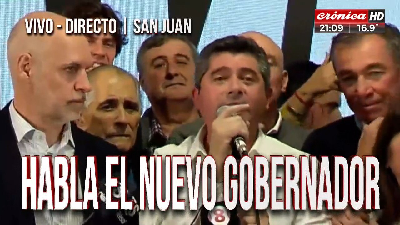 Ganó Orrego y es el nuevo gobernador de San Juan