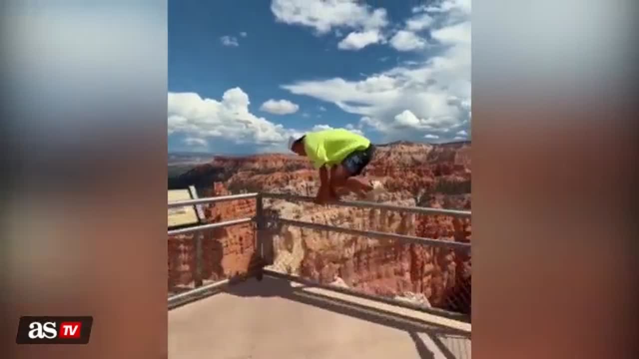 Man nearly falls 800 feet off a cliff for prank video at Bryce Canyon