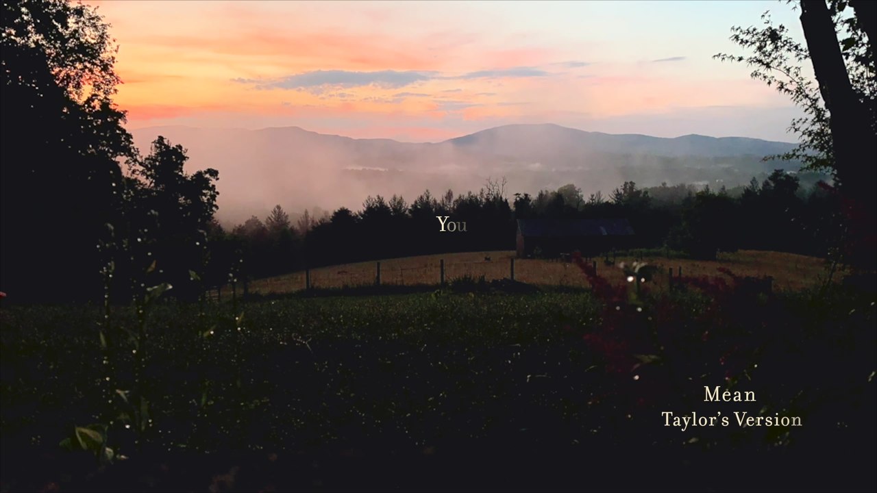 Taylor Swift - Mean (Taylor's Version) (Lyric Video)