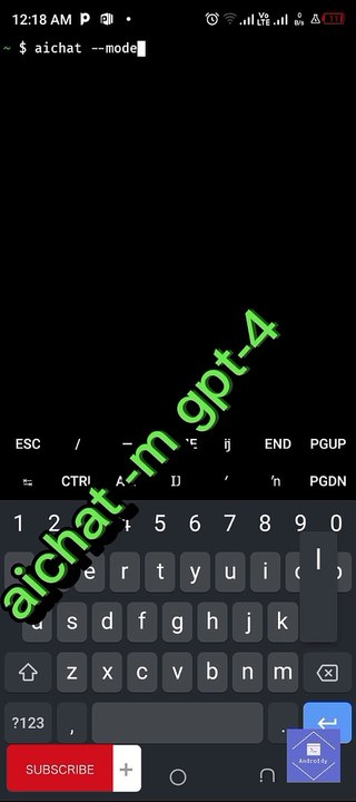 Using ChatGPT/GPT-3.5/GPT-4 in the Termux