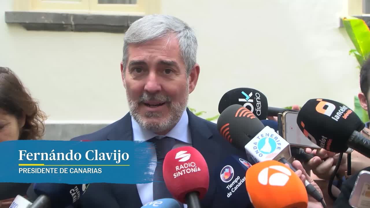 Clavijo "muy ilusionado con retos muy importantes" para Canarias