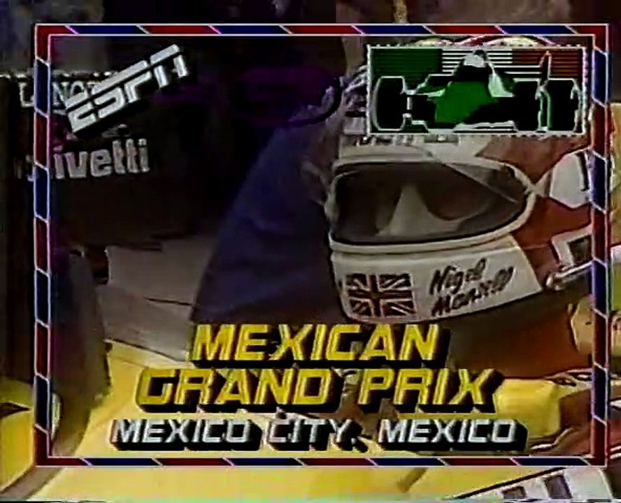 F1 1986 Mexico GP | Exciting Race Highlights on ESPN 🇲🇽