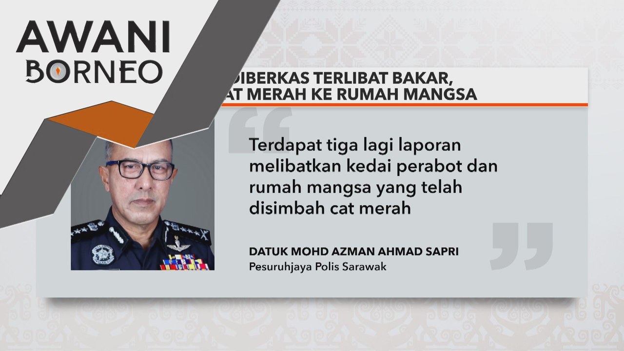 Tujuh diberkas terlibat bakar, baling cat merah ke rumah mangsa