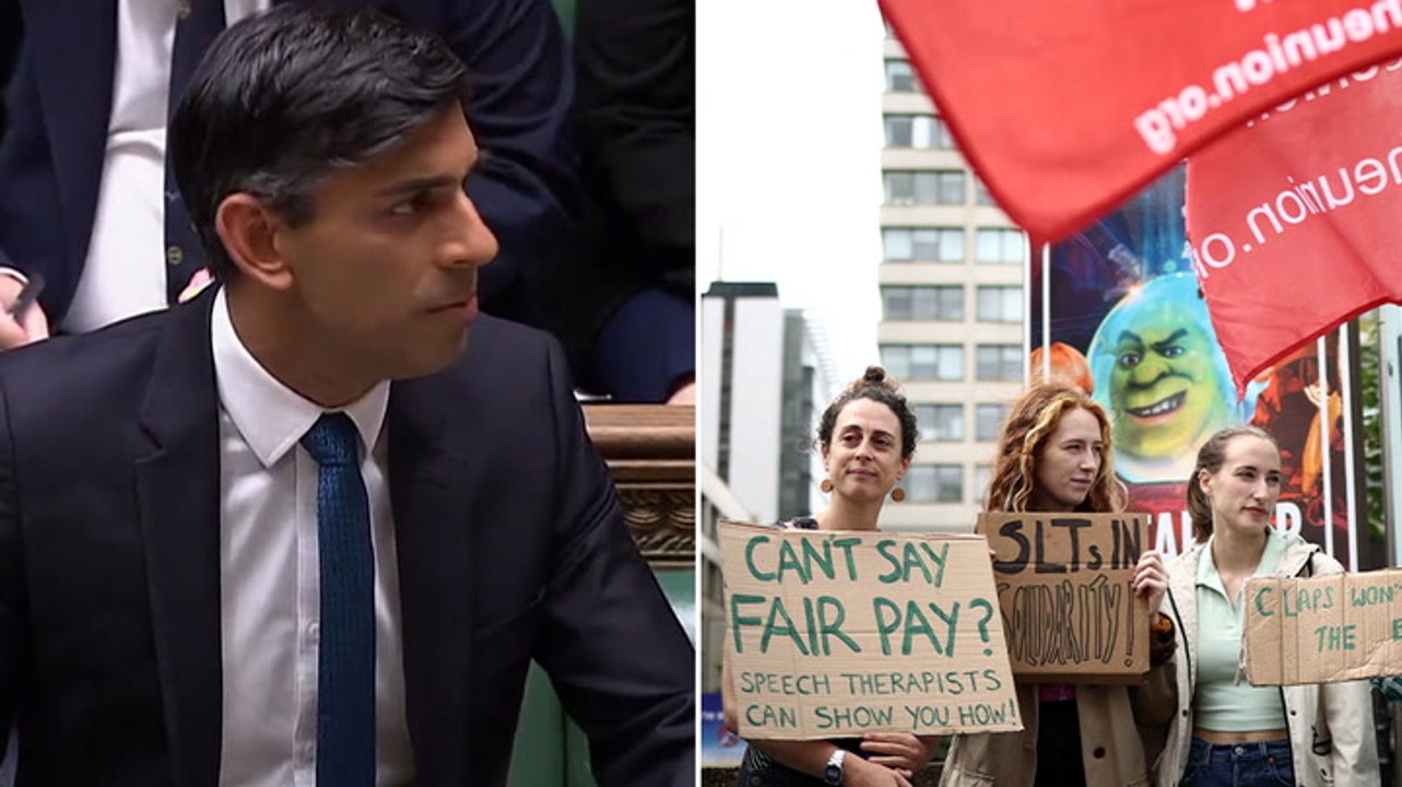 Sunak blames NHS staff demanding more pay for the increase in waiting times