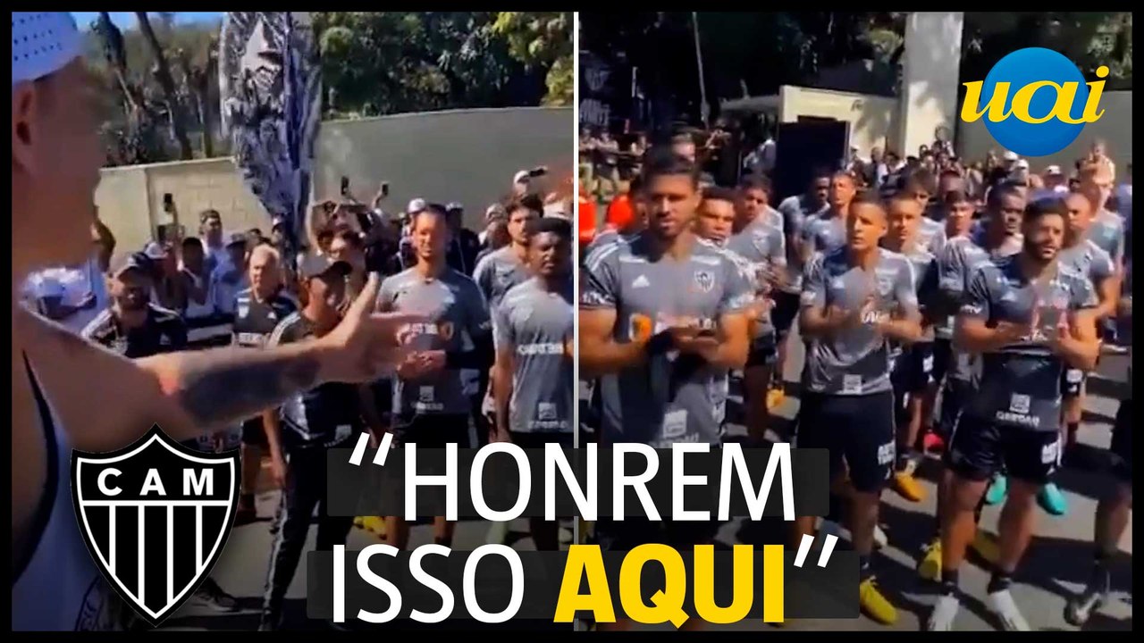 Atlético: Galoucura faz manifestação de apoio em frente a CT