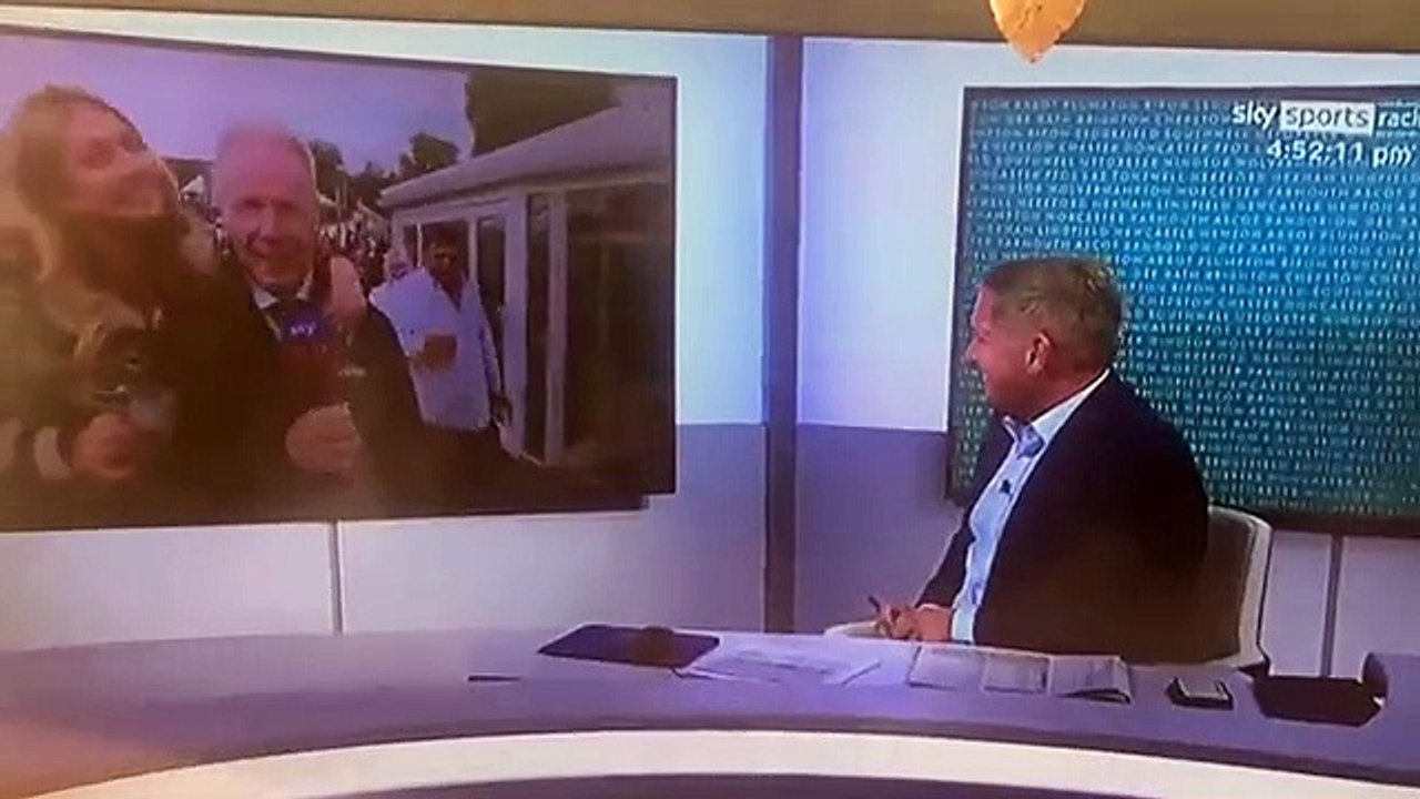Interruzione in diretta Sky Sports a causa di tifosa ubriaca che molesta inviato