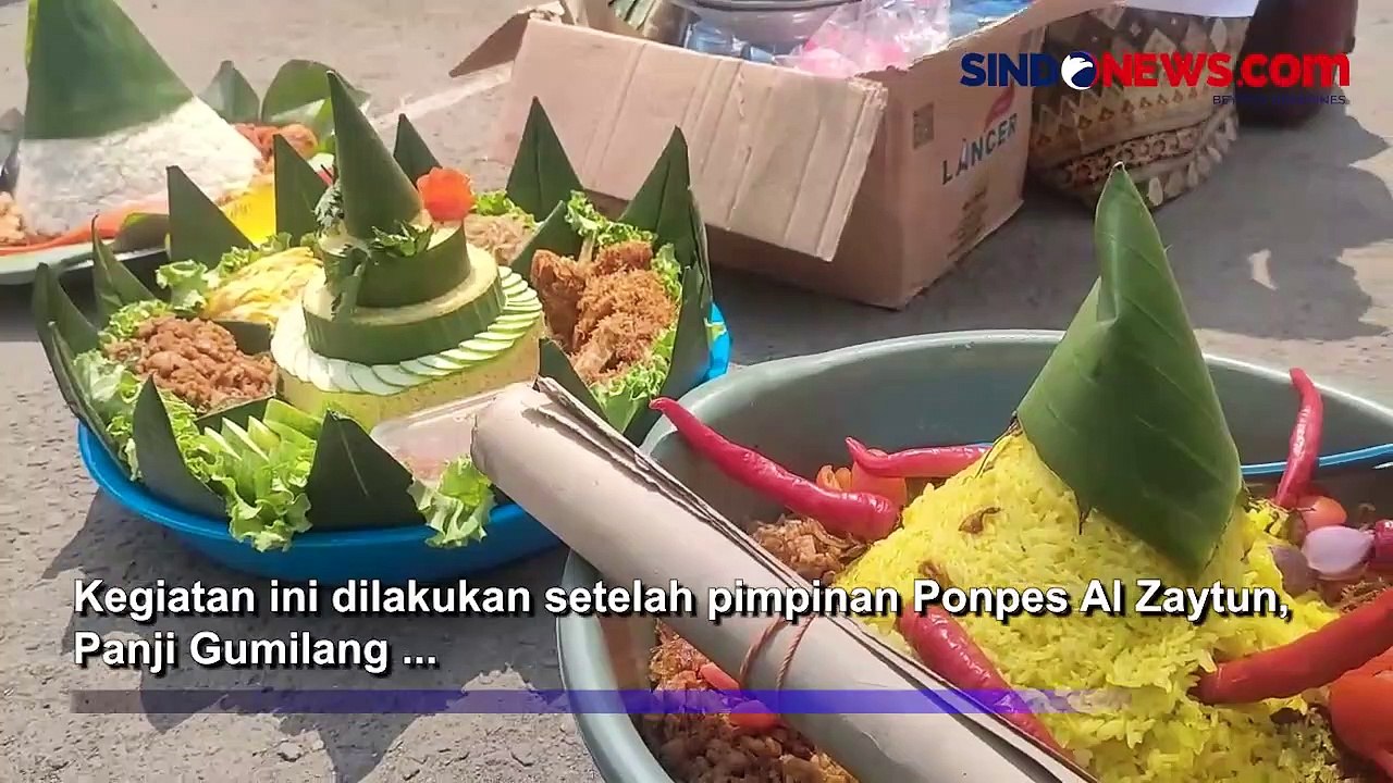 Panji Gumilang Tersangka Penistaan Agama, Puluhan Massa di Indramayu Gelar Tumpengan