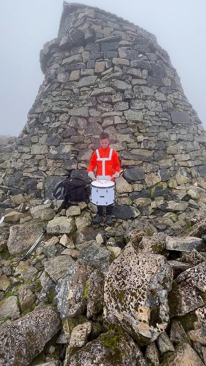 Luke Baillie scales Ben Nevis
