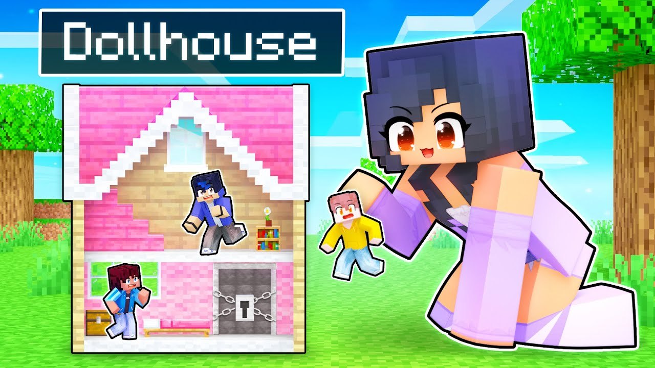 Locking Friends in DOLL HOUSE in Minecraft!
