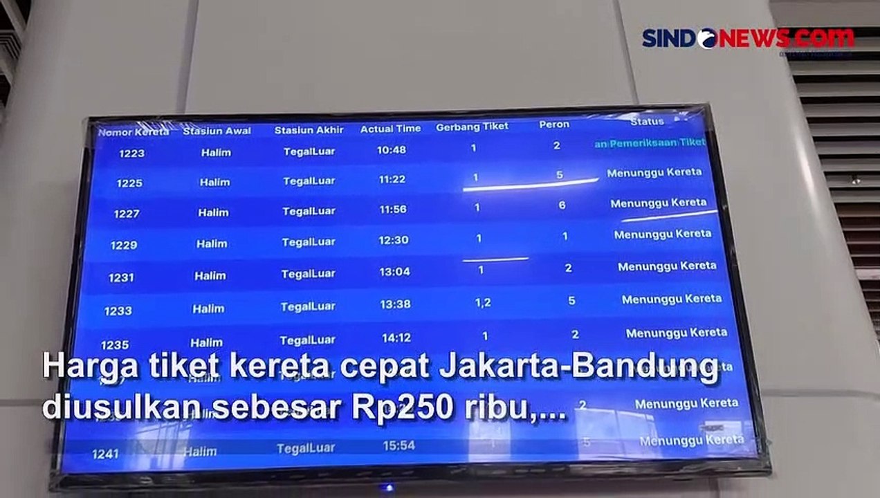 Tarif KCIC Rp250 Ribu Bakal Berlaku Selama 3 Tahun