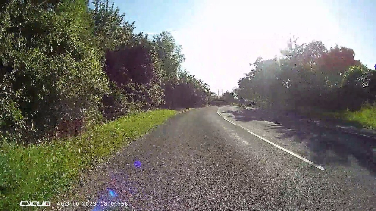 Video shows objects being thrown at cyclist in Claypole