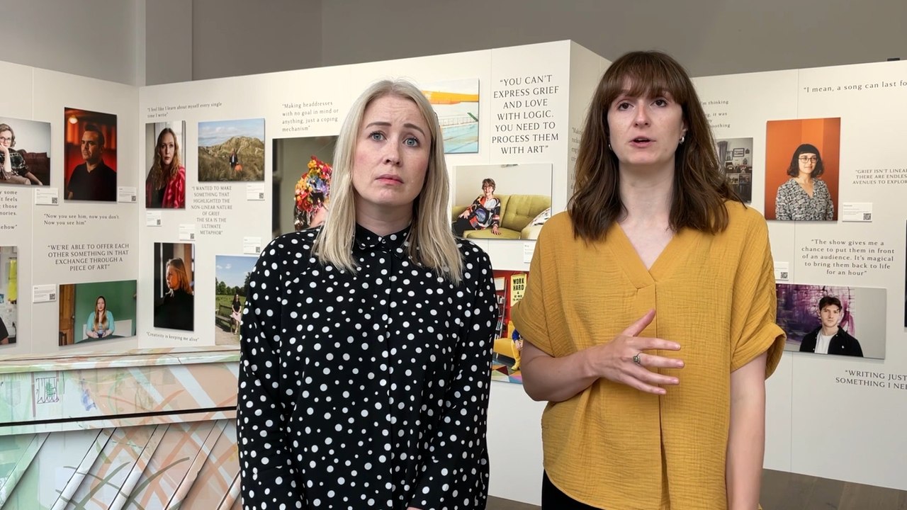 Projecting Grief Exhibition at Victoria Gate Leeds