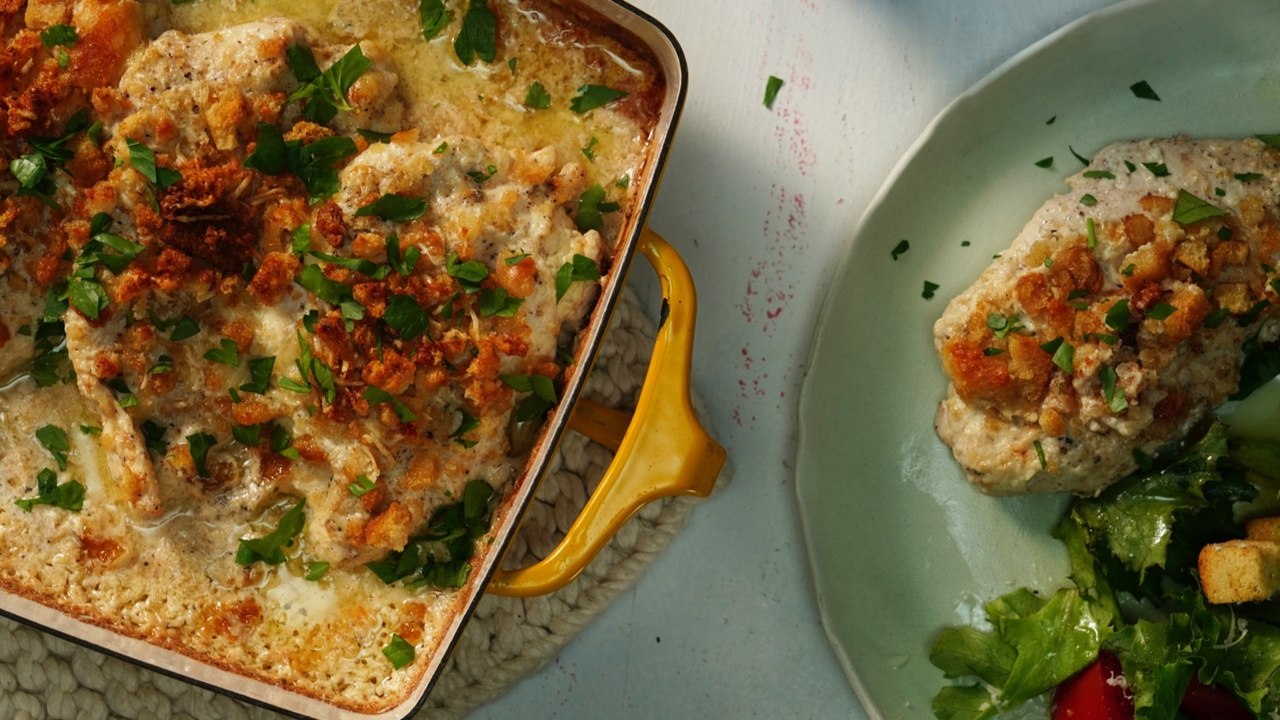 How to Make Baked Caesar Chicken